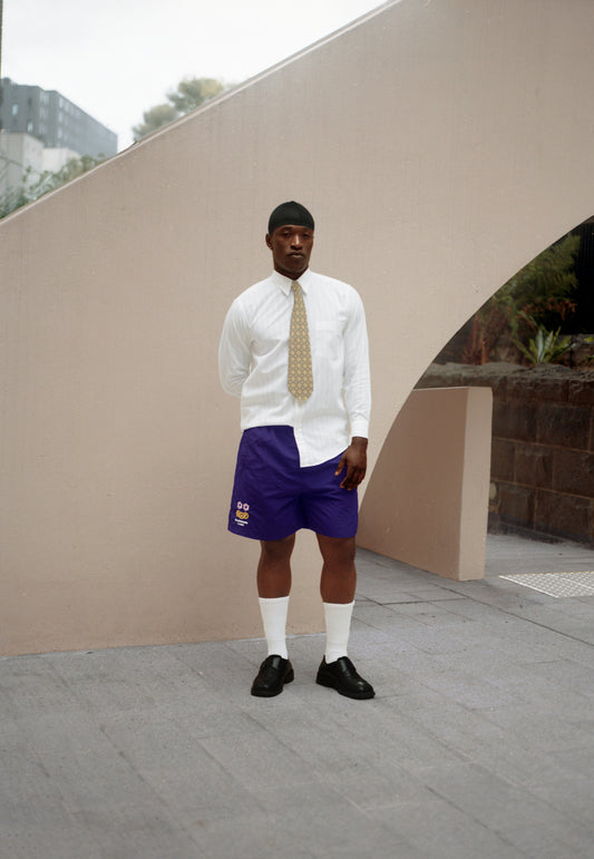 NYLON NAVY SHORT